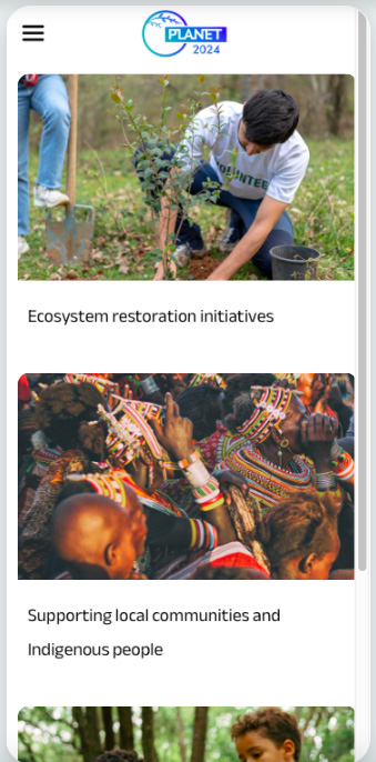 PLANET 2024 Mobile App : mobile applications for nature conservation and restoration